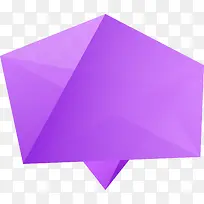 紫色几何对话框