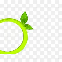 绿色圆环低碳生活素材