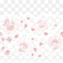 蕾丝装饰的玫瑰花
