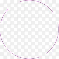 粉色圆环线条间断
