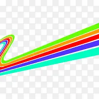 五种颜色的彩虹曲线