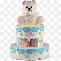 玩具熊生日蛋糕