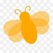 橘黄色蜜蜂