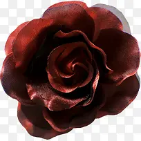 暗红布料花朵装饰图片