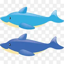 海洋生物卡通海豚