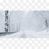 冬日雪花美景无人