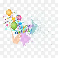 生日快乐气球PNG矢量素材