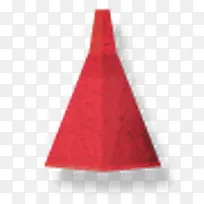 红色路障帽子