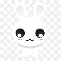 可爱小兔真诚表情