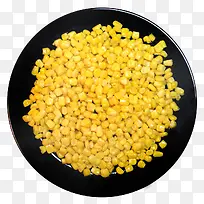 盘子里的玉米粒免抠蔬菜