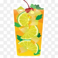 夏天水果柠檬果汁