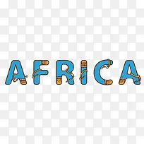 英文字母非洲单词矢量素材