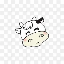 卡通小牛头像