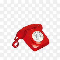 红色电话机