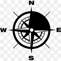 指南针地球基点方向图标