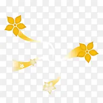 黄色花瓣素材