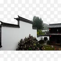 徽派建筑马头墙装饰设计免抠素材