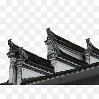 徽派建筑马头墙免抠素材免费下载