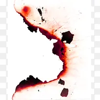 红色简约燃烧烧纸张边框纹理