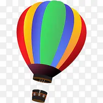 彩色热气球插图矢量图