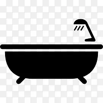 浴缸与淋浴图标