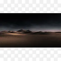 沙漠黄昏户外风景