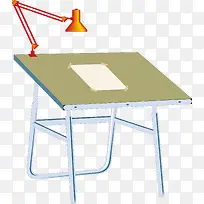 单人课桌素材图片