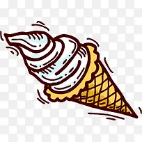 卡通手绘甜品冰淇淋