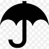 黑伞下雨图标