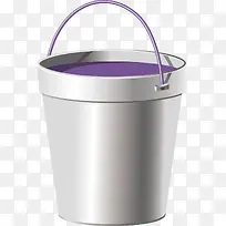 紫色油漆桶