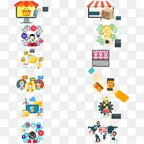 矢量卡通店铺
