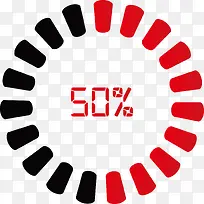 百分50%正在加载素材