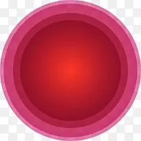 红色简约圆环