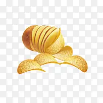 金黄色的薯片