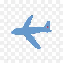 蓝色飞机