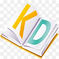 KD字母橙色书本