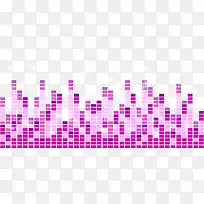 紫色音浪矢量图形