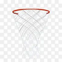 红色篮球球框篮网