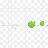 爱护环境绿色水印海报