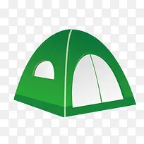 绿色的帐篷