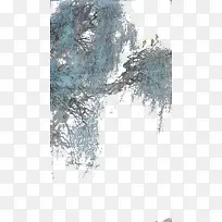 水墨柳树水墨画