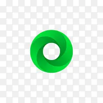 绿色圆形拼减APP图标