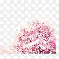粉色樱花树