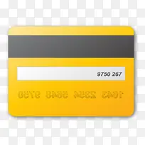 黄色信用卡图标