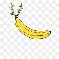 长鹿角的香蕉