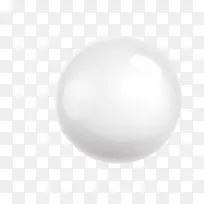 矢量白色立体球体珍珠