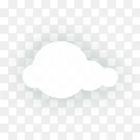 卡通透明云朵装饰