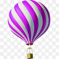 紫色螺旋热气球七夕