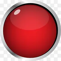简约红色血量球矢量图