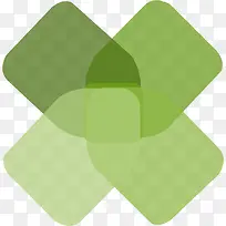 PPT绿色方形